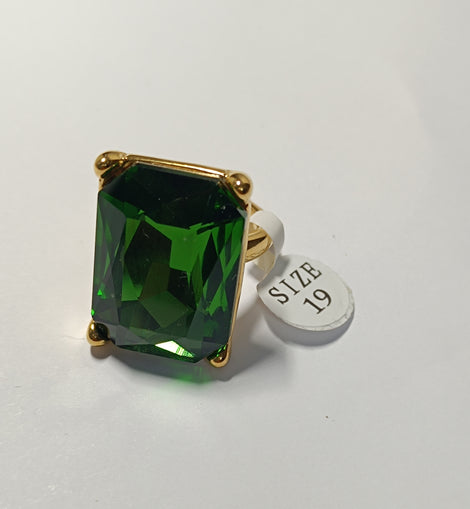 bague Harim Alsoultane pierre verte