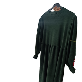 robe velours femme Vert